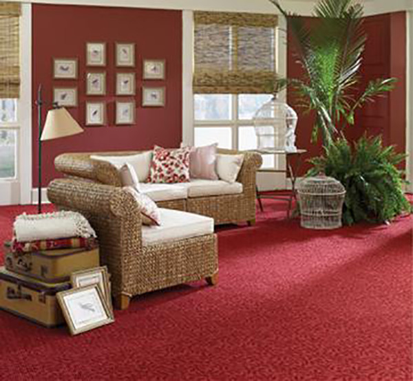 thảm cuộn bỉ màu đỏ