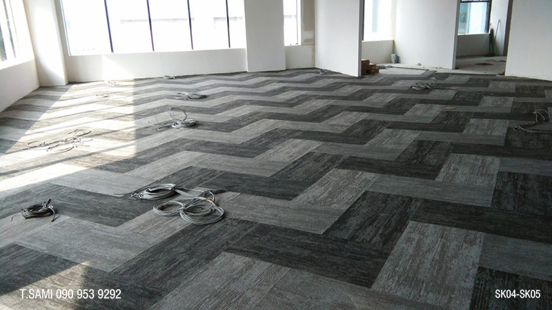 thảm tấm đế cao su 25x100cm